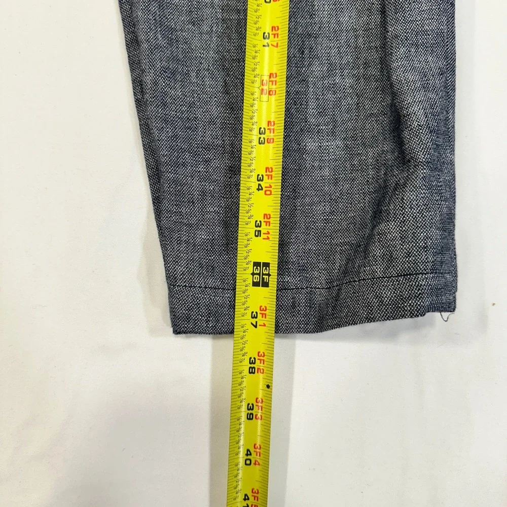 Banana Republic Mason Athletic Tapered Pants Mens 36x30 Blue Linen Blend Coastal
